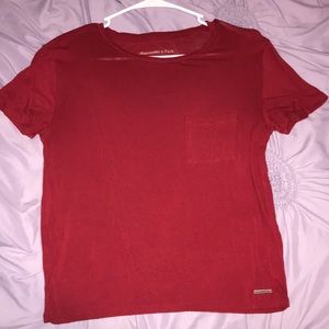 red pocket tshirt